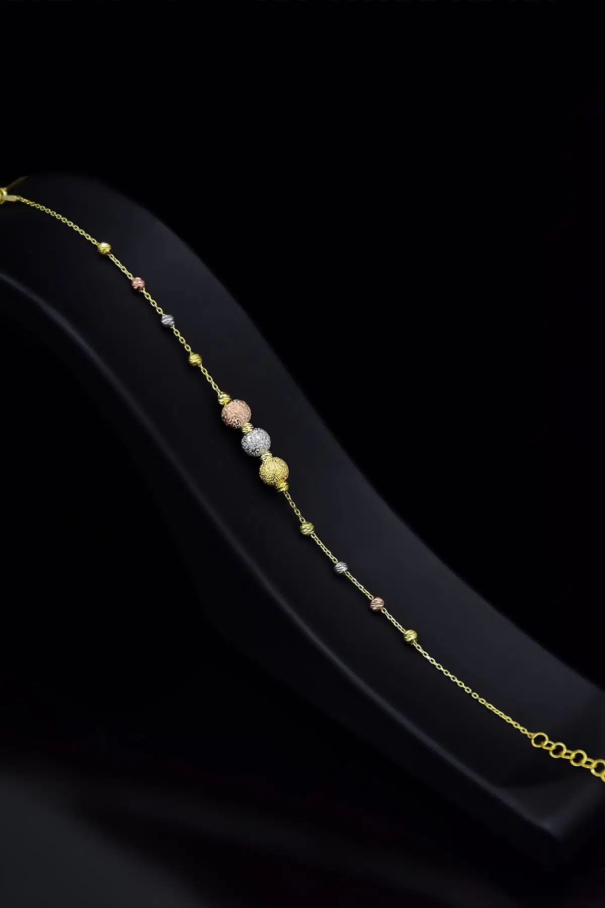 14 Ayar Altın Gold Kaplama Sim Dorika Top Bileklik