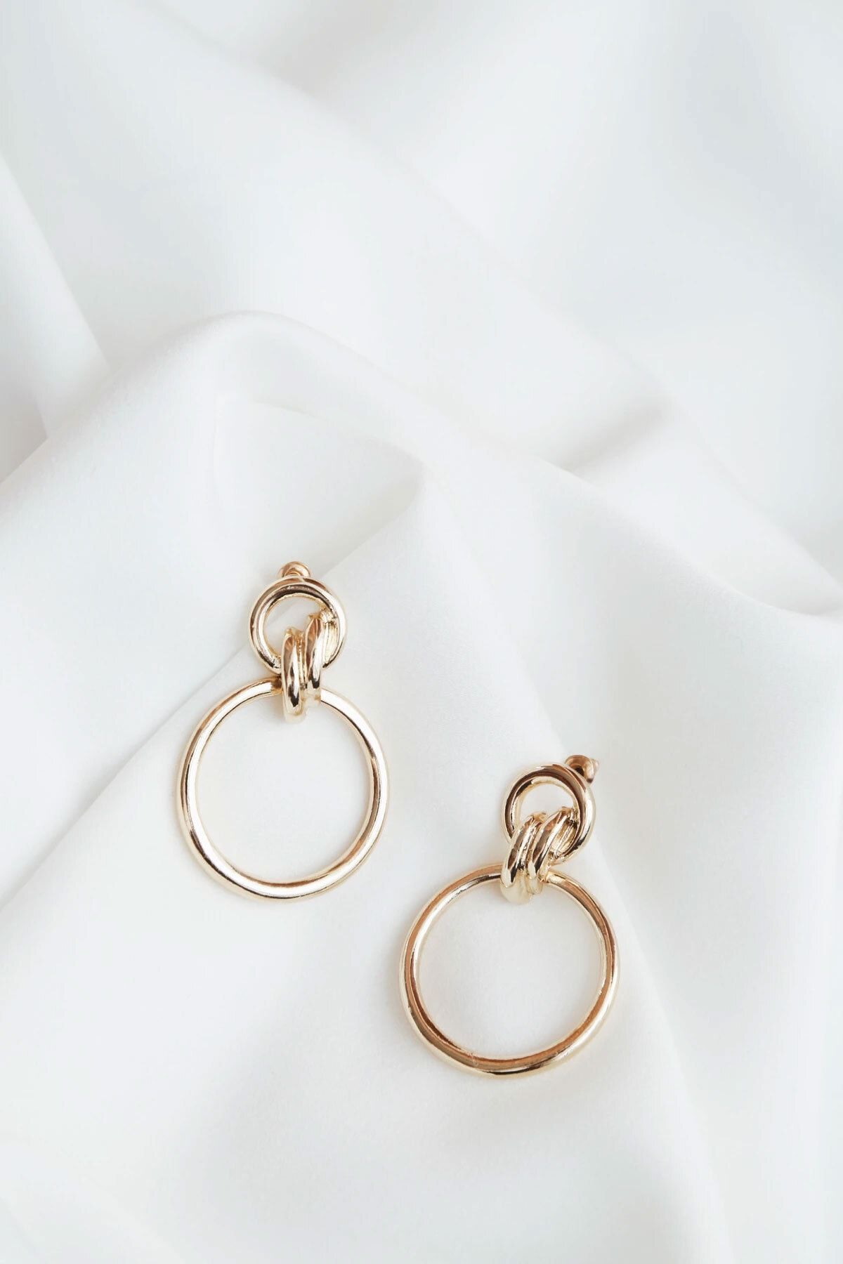 925 Ayar Altın Kaplama Gümüş Halka Küpe