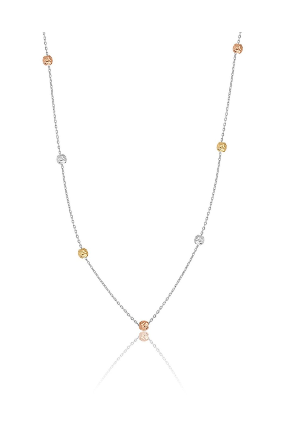 925 Ayar Gümüş Dorica Toplu Zincir Kolye