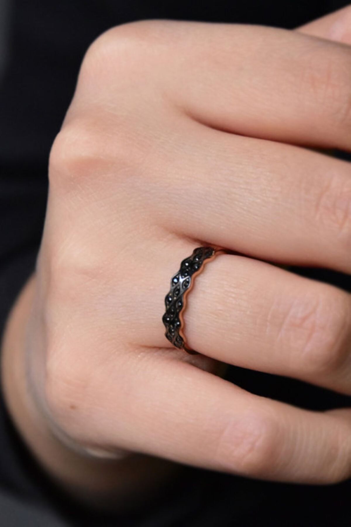 925 Ayar Gümüş Kıvrımlı Yüzük