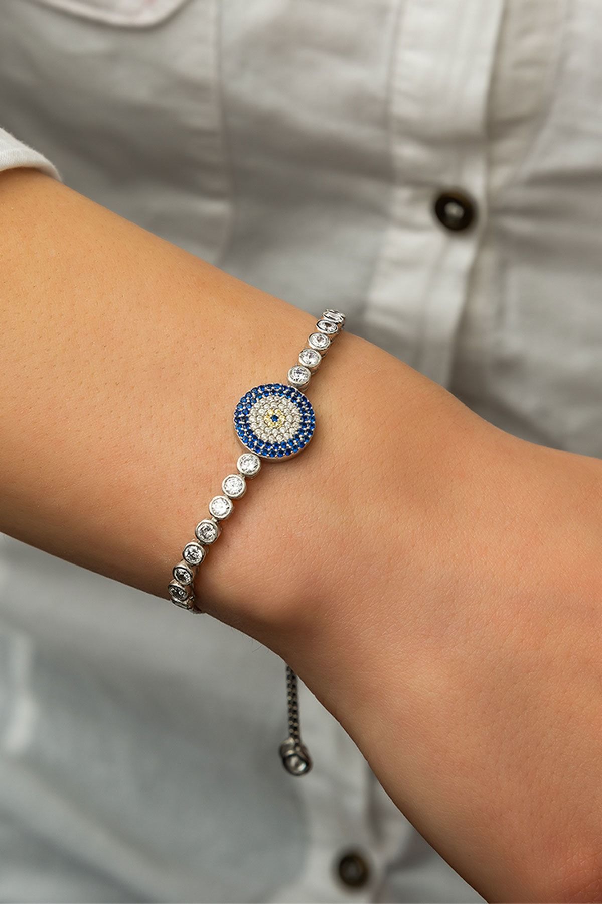 925 Ayar Gümüş Nazar Bileklik