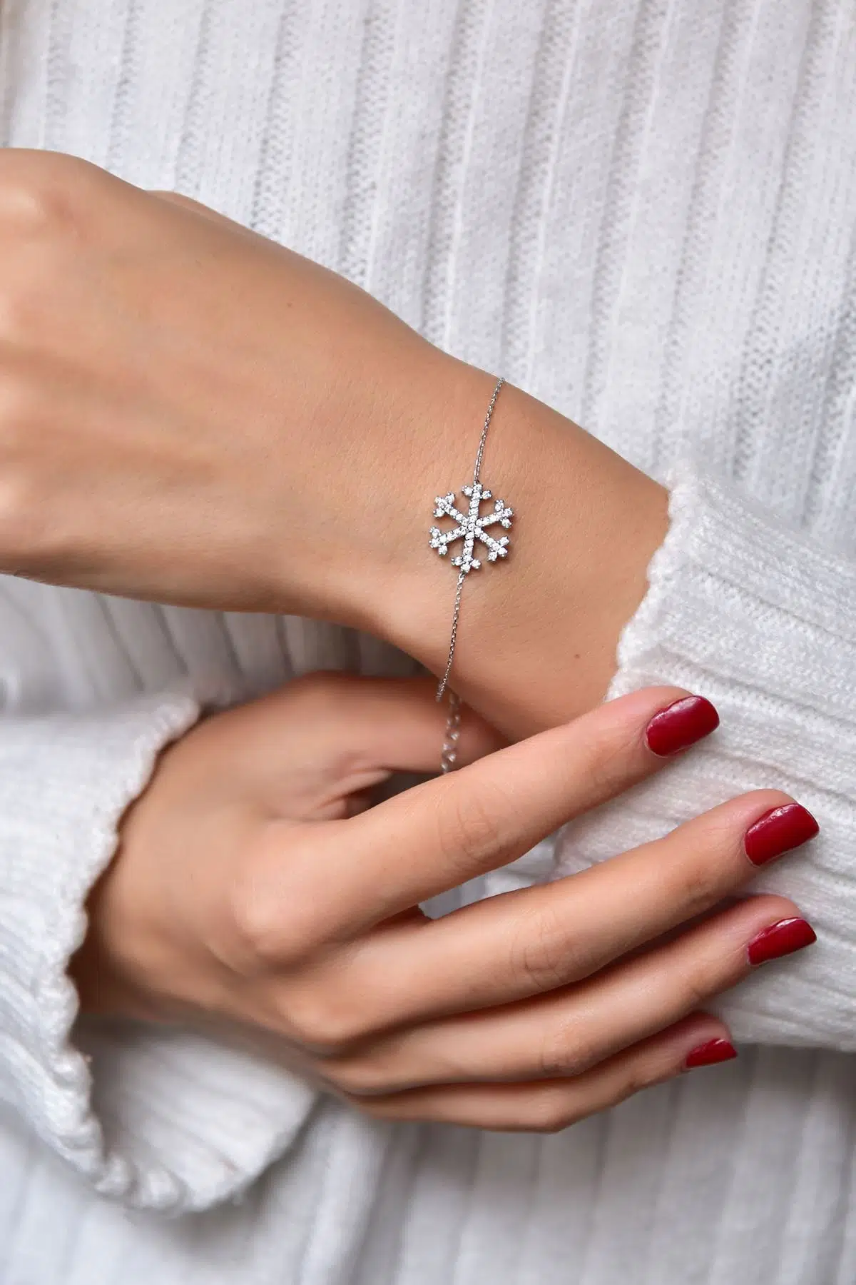 925 Ayar Gümüş Kartanesi Bileklik.rose.gold.rodaj