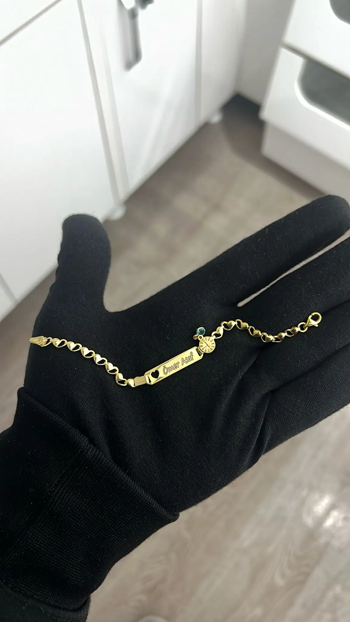 925 Ayar Gümüş Uğur Böcekli Nazar Kız.Erkek Bebek Künyesi