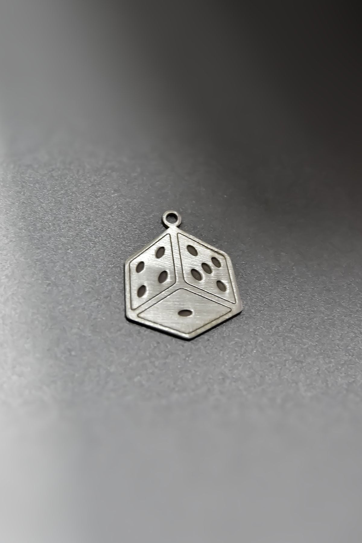 925 Ayar Gümüş Zar Kolye Ucu