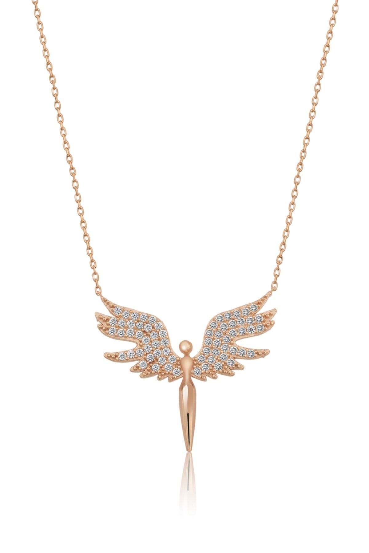 925 Ayar Mikail Meleği Gümüş Kolye