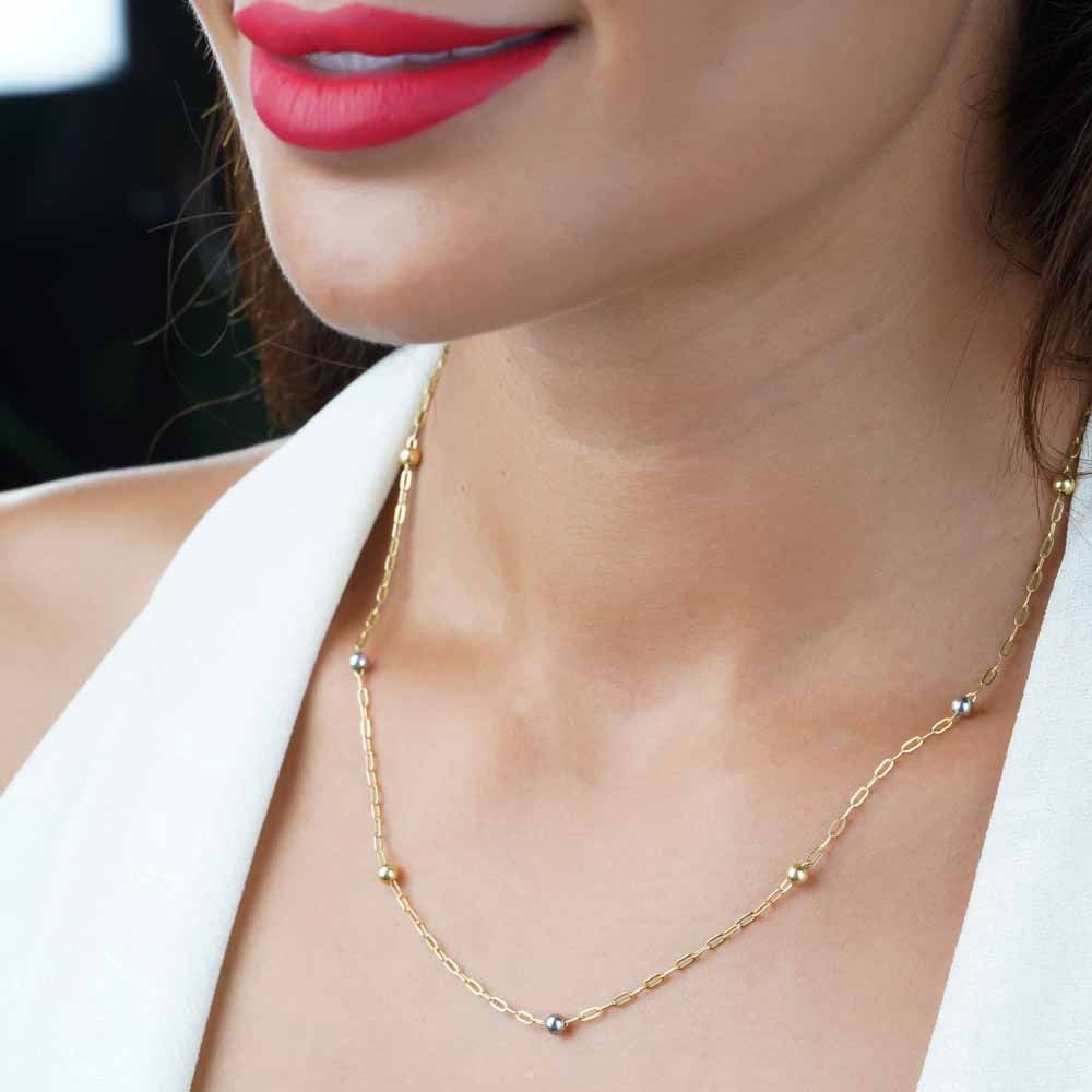 925 ayar Flamingo Silver dorica kolye<rose,gold,rodaj>