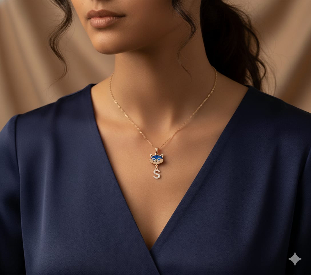 925 Ayar Flamingo Silver kişiye özel doğum taşlı harfli kedi kolye.rose.gold.rodaj