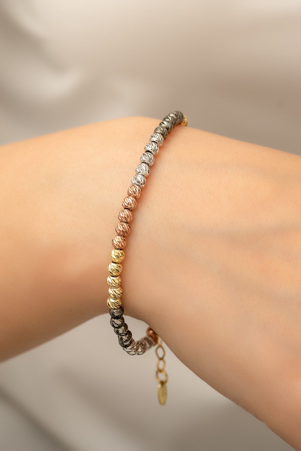 Dorica Toplu Renkli Fantezi 925 Ayar Gümüş Bileklik - Uvps200077