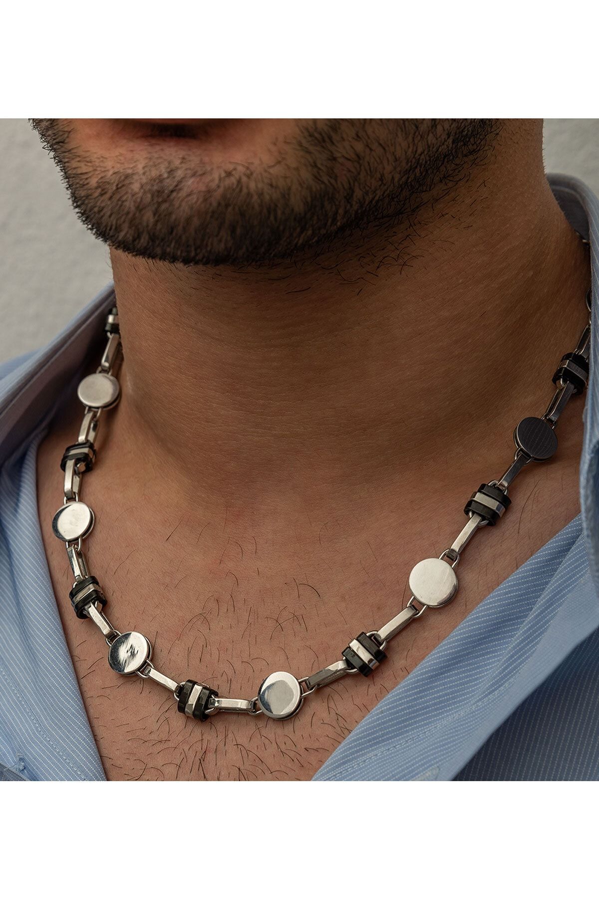 Erkek Çelik Zincir Kolye