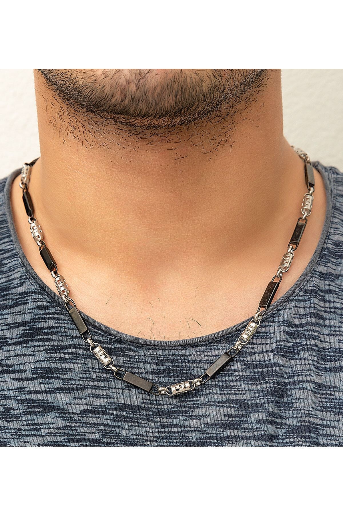 Erkek Çelik Zincir Kolye UVPS100738