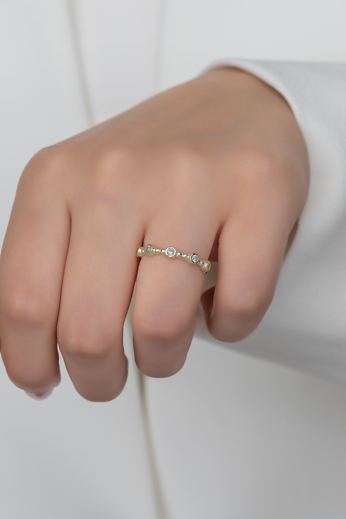 Gümüş Prenses Yüzük. Renkli Taşlı Ayarlanabilir Ölçü. Altın Kaplama 925 Ayar Gümüş