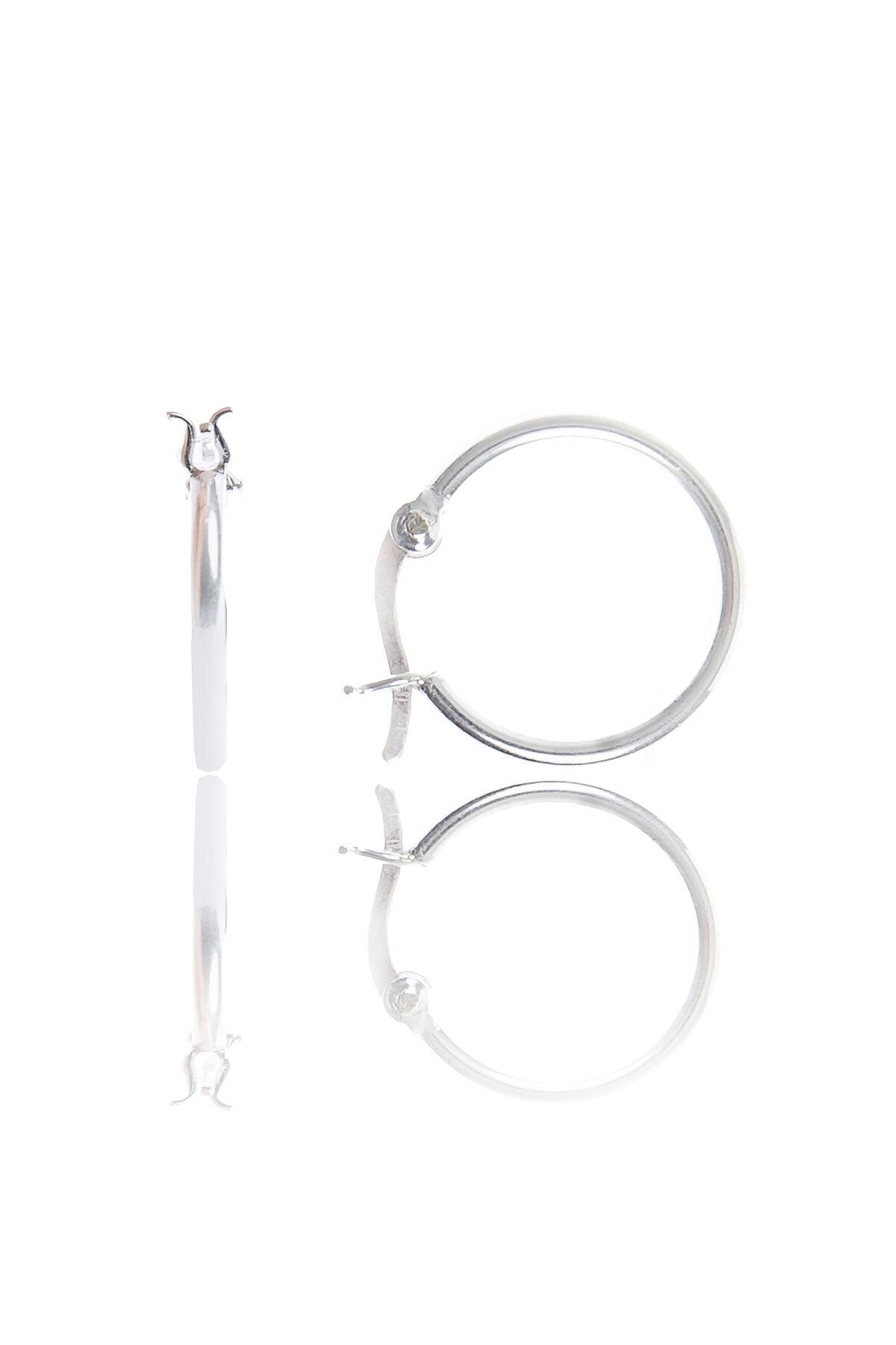 Halka Küpe 925 Ayar Gümüş