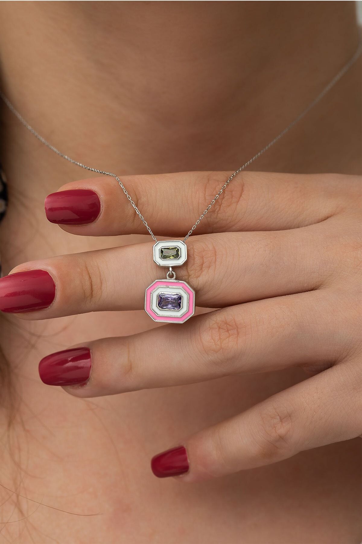 Kadın Altın Kaplama 925 Ayar Gümüş Kolye