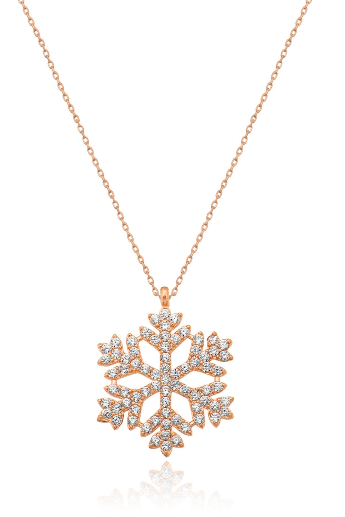 Kartanesi Kolye - Rose Gold Kaplama 925 Ayar Gümüş - Uvps100177