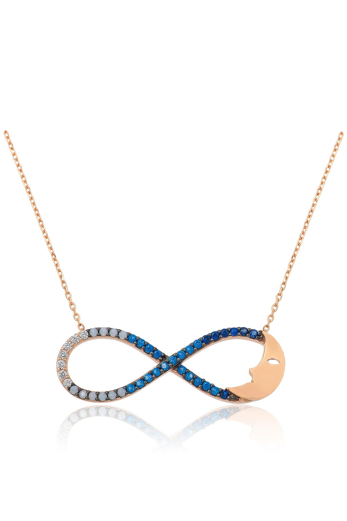 Nano Taşlı Sonsuzluk Ay Kolye UVPS100002