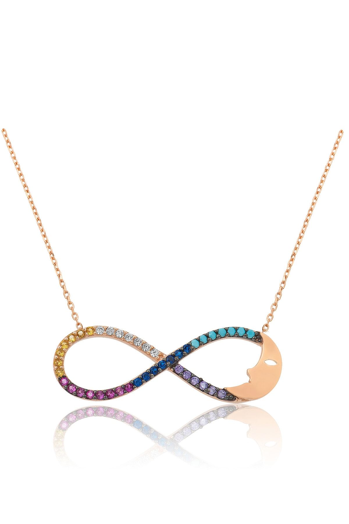 Nano Taşlı Sonsuzluk Ay Kolye UVPS100003