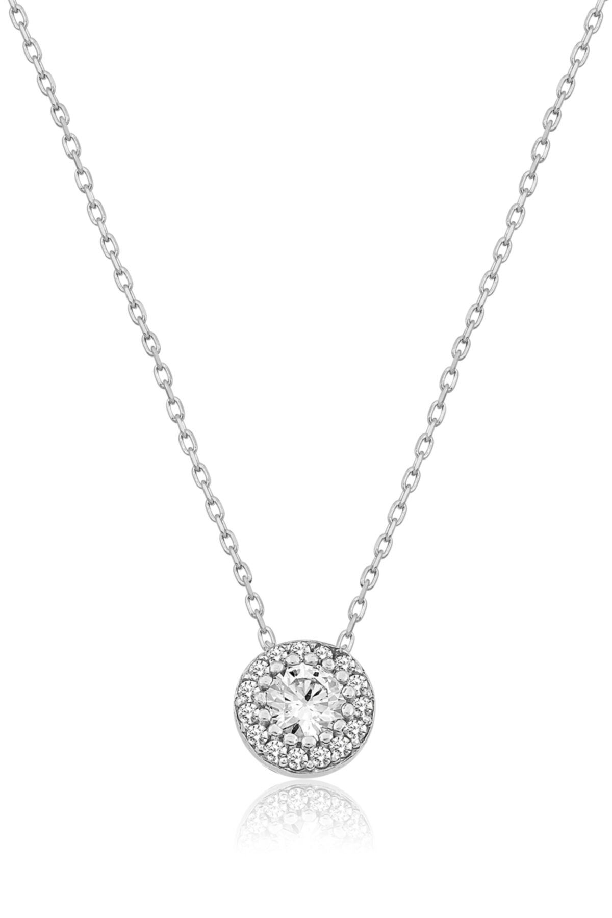 Nano Zirkon Tektaş Kolye - Uvps100246